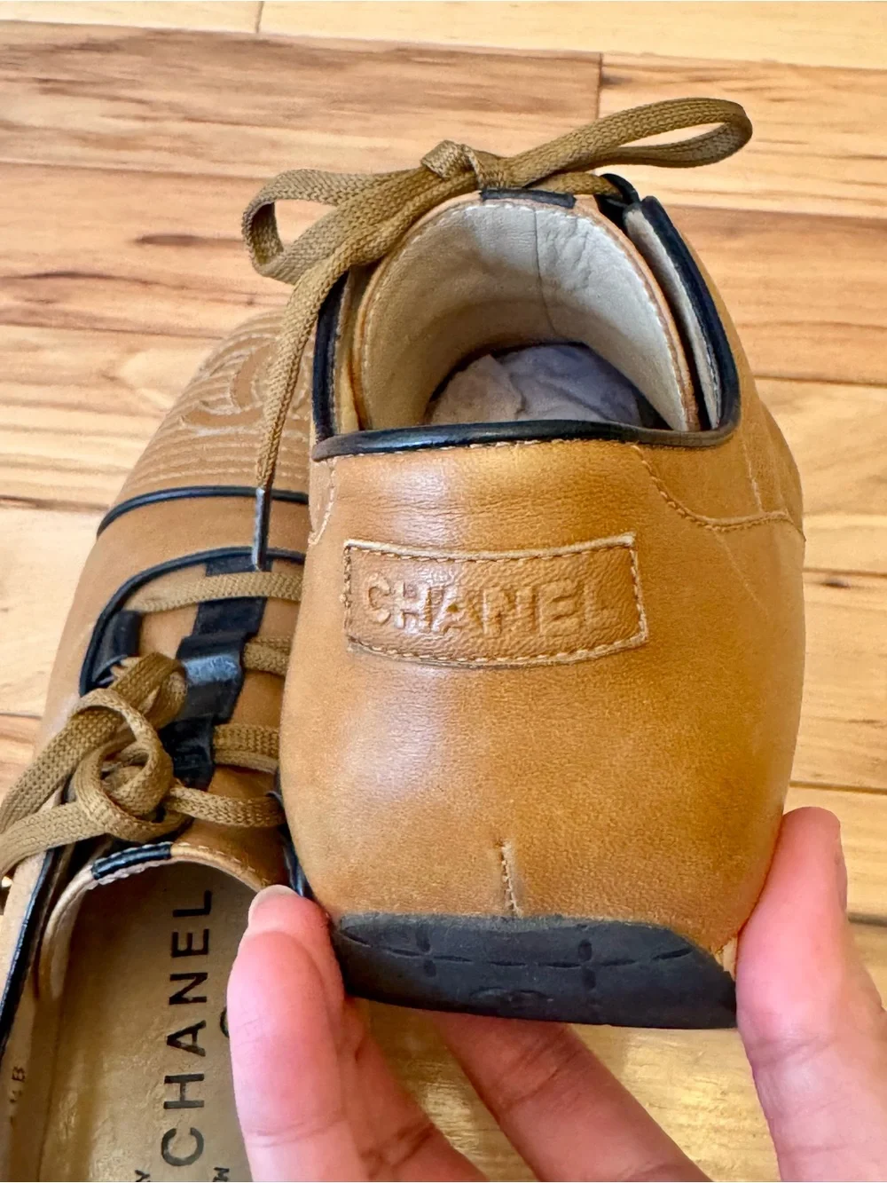 CHANEL authentic leather